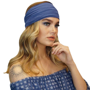 Two Ways to Sport a Denim Inspired Headwrap