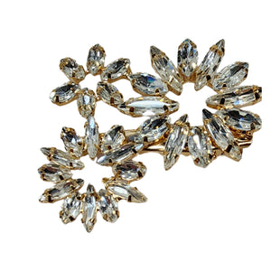 Radiant Crystal Burst Brooch Pin